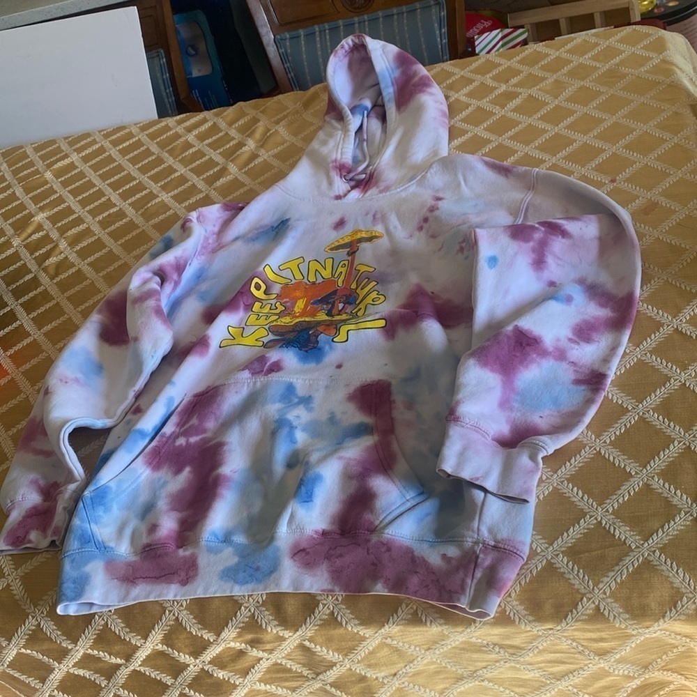 Men's Altru tie dye mushroom keep it natural size medium‎ Hoodie Sweatshirt
